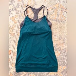 ALO Yoga Teal and Gray top size XS